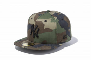 ニューエラ 59FIFTY ニューヨークヤンキース ウッドランドカモ ブラック