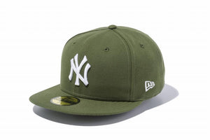ニューエラ 59FIFTY ニューヨークヤンキース ライフルグリーン ホワイト