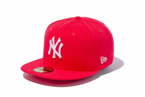 ニューエラ 59FIFTY ニューヨークヤンキース ラヴァレッド ホワイト