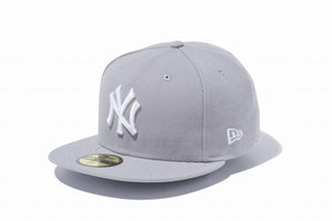 ニューエラ 59FIFTY ニューヨークヤンキース グレー ホワイト