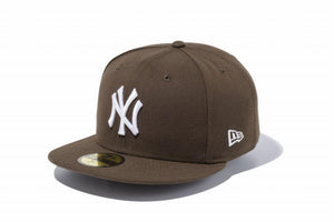 ニューエラ 59FIFTY ニューヨークヤンキース ブラウン ホワイト