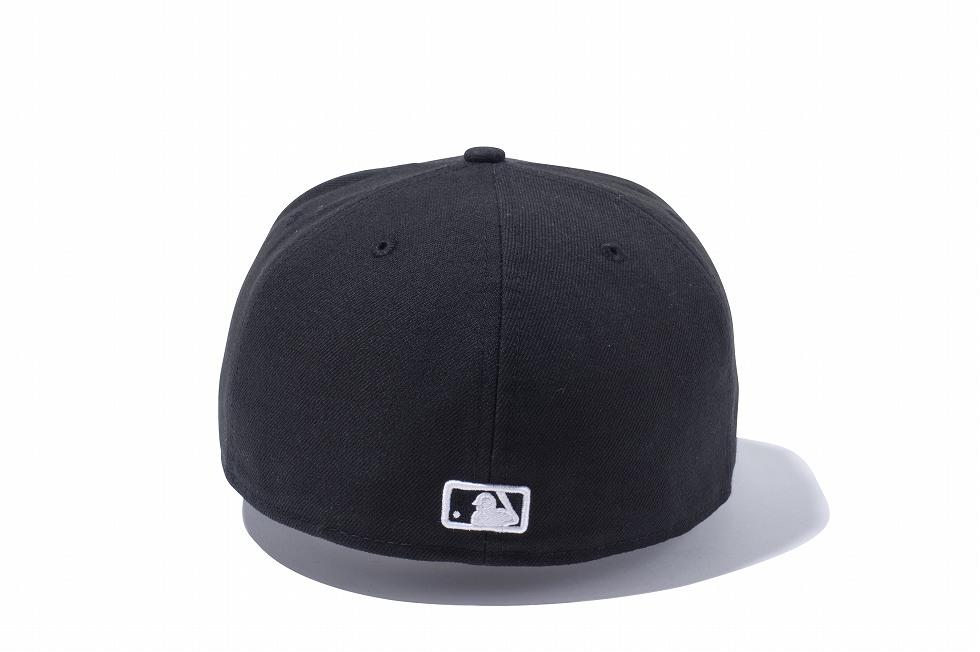 ニューエラ 59FIFTY MLBロゴ ブラック ホワイト