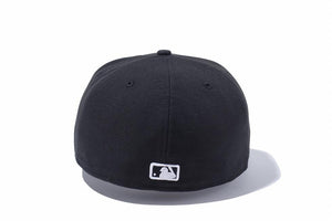 ニューエラ 59FIFTY MLBロゴ ブラック ホワイト