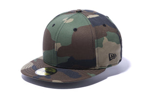 ニューエラ 59FIFTY ベーシック ウッドランドカモ ブラックフラッグ